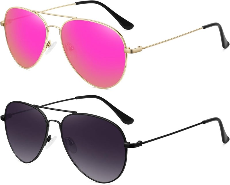 WOWSUN Classic Polarized Aviator Sunglasses for Women Men - Image 1
